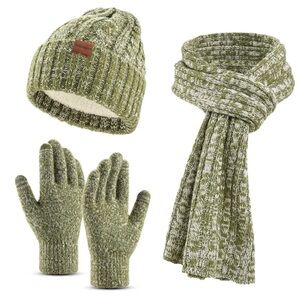 Winter Accessory Set Hat Scarf Glove